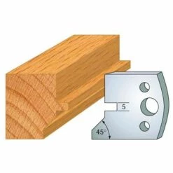 Jeu De 2 Contre-fers Profilés Ht. 40 Mm N°083 Languette Chanfrein - 801.083 - Leman