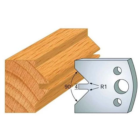Jeu De 2 Fers Profilés Acier Ht. 40 Mm N°071 Enture Femelle - 800.071 - Leman