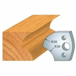 Jeu De 2 Fers Profilés Acier Ht. 40 Mm N°120 Rayon De 20 Mm - 800.120 - Leman