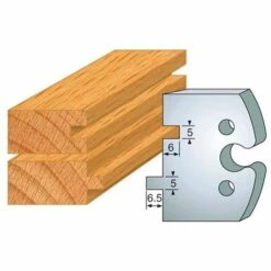 Jeu De 2 Fers Profilés Acier Ht. 50 Mm N°201 Rainure-Languette - 855.201 - Leman