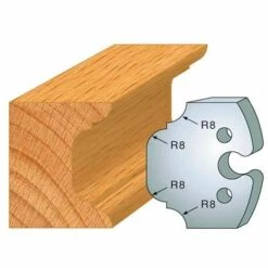 Jeu De 2 Fers Profilés Acier Ht. 50 Mm N°214 Congé De 1/4 De Rond - 855.214 - Leman