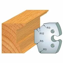 Jeu De 2 Fers Profilés Acier Ht. 50 Mm N°217 Doucine Rustique - 855.217 - Leman