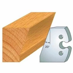 Jeu De 2 Fers Profilés Acier Ht. 50 Mm N°230 Chanfrein 20° - 855.230 - Leman