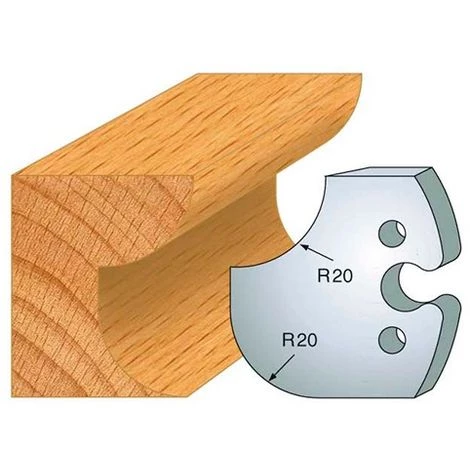 Jeu De 2 Fers Profilés Acier Ht. 50 Mm N°238 Congé Et 1/4 De Rond 20 Mm - 855.238 - Leman