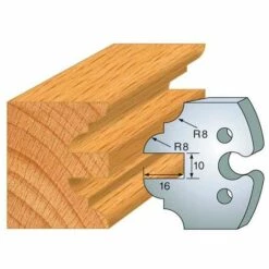 Jeu De 2 Fers Profilés Acier Ht. 50 Mm N°250 Contre-profil Double Parement - 855.250 - Leman