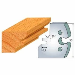 Jeu De 2 Fers Profilés Acier Ht. 50 Mm N°276 Assemblage 45° - 855.276 - Leman