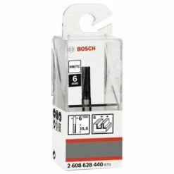 Bosch Professional Fraise à Rainurer Droit 6mm, D1 19mm, L 19,58mm, G 51mm - 2608628440