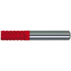 GUHRING Fraise Cylindrique En Carbure Monobloc Longue, Type H, Revêtement Fire. Traitement HSC Jusqu'à 62 HRC, Ø D1 - H10 : 20,0 Mm, Long. Totale L1 104 Mm