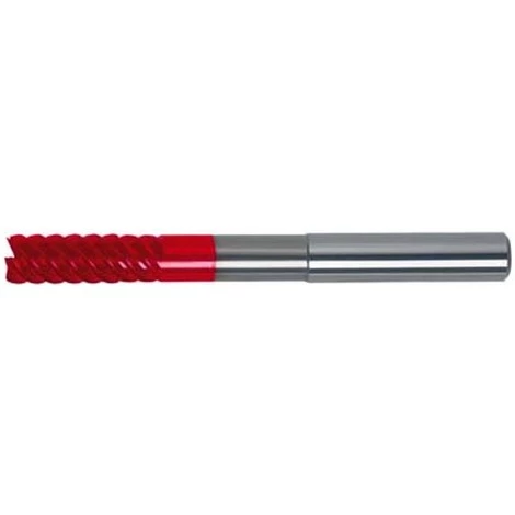 GUHRING Fraise Torique Carbure Monobloc Extra Longue, UF, 6 Dents, Ø D1 - H10 : 8,0 Mm, Long. Totale L1 100 Mm, Long. Coupe L2 19 Mm