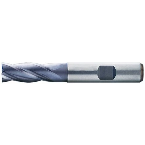 FP Fraise Cylindrique Courte, Type N, En Acier à Coupe Rapide à 8% De Cobalt, Surface Recouverte De TiAIN, Ø D1 - K10 : 16,0 Mm, Long. Totale L1 92 Mm