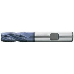 FP Fraise D'ébauche Courte, Type HR, 3 à 6 Dents, En Acier à Coupe Rapide à 10% De Cobalt, Surface Recouverte De TiAIN, Ø D1 - K12 : 8,0 Mm
