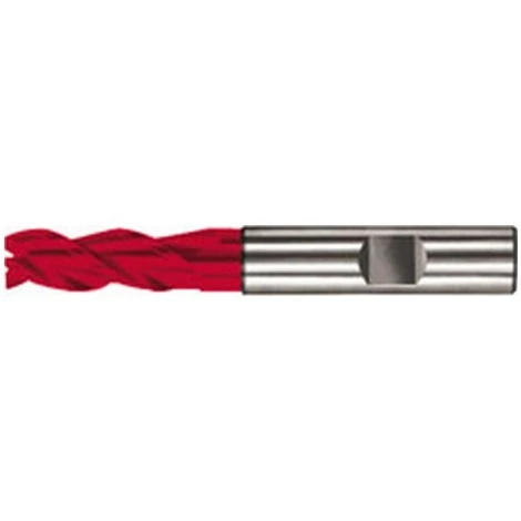 GUHRING Fraise Cylindrique Universelle Longue, 3 Dents, 45°, En Carbure Monobloc UF, Fire, Ø D1 - H10 : 9,0 Mm, Long. Totale L1 72 Mm, Long. Coupe L2 16 Mm