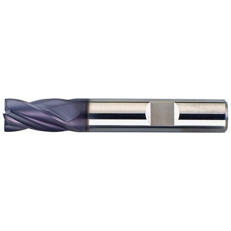FP Fraise Cylindrique Courte, 4 Dents, En Carbure Monobloc, Recouverte De TiAIN, Ø D1 - H10 : 18,0 Mm, Long. Totale L1 84 Mm, Long. Coupe L2 24 Mm