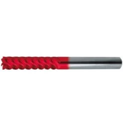 GUHRING Fraise Cylindrique Extra Longue, Type NH, En Carbure Monobloc UF, Fire, Ø D1 - H10 : 10,0 Mm, Long. Totale L1 100 Mm, Long. Coupe L2 40 Mm