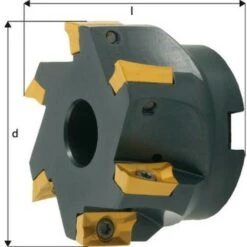 FP Fraise à Surfacer-dresser à 90° à Arrosage Central APKT 1604, Ø D : 40 Mm, Nombre De Dents 4, Ø Du Perçage De Positionnement 16 Mm, Dimensions L : 40 Mm