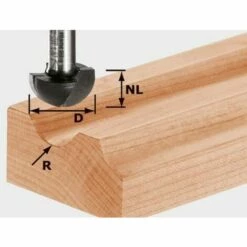 FESTOOL FRÄSER Festool Fraise à Gorge Creuse HW S8 R4 - 490983