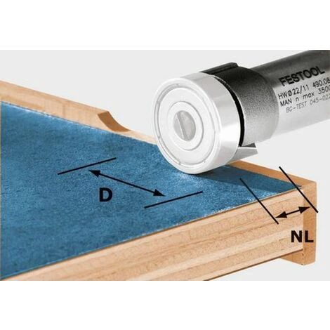 FESTOOL FRÄSER Festool Fraise à Affleurer HW D22/8-OFK - 490085