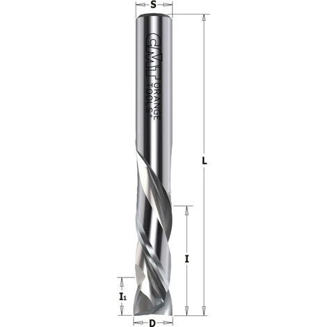 CMT ORANGE TOOLS 190.815.11 FRAISE HÉLICOÏDALE Z3+3 HWM D=12.7X6-28.5X76 DR – Image 2