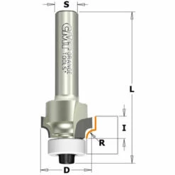 CMT ORANGE TOOLS 938.167.61 FRAISE A ARRONDIR ''DP'' S=8 D=16.7X8X53 R2 DR
