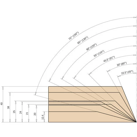 CMT ORANGE TOOLS 663.130.11 FRAISE HW POUR FENTES EN FORME DE V 130° D=91X20.2X95 DR – Image 4