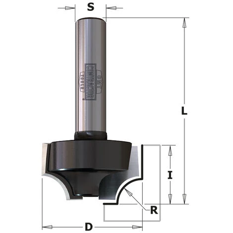 CMT ORANGE TOOLS K927-064 FRAISE D'ARONDE HW Z2 S=8 D=25.4X14.3X46 R=6.3 DR – Image 2