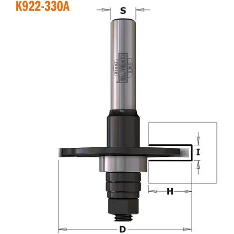 CMT ORANGE TOOLS K922-340A FRAISE CIRCULAIRE HW Z2 S=8 D=40X4 H=12.5 DR – Image 2