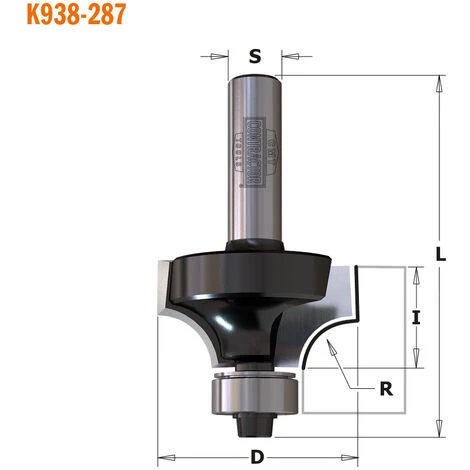 CMT ORANGE TOOLS K938-167 FRAISE QUART D'ARONDE HW Z2 S=8 D=16.7X7.9X51 R2 DR – Image 5