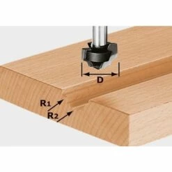 Fraise à Profiler HW Avec Queue De 8mm FESTOOL HW S8 D19/R5/R4 - 491032