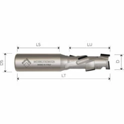 MTEC012.88 - FRAISES HÉLICOÏDALES EN DIAMANT POLYCRISTALLIN Z1+1 CORPS EN ACIER PCD H2,5MM - MOBILTECNICA _ .88_D18 | LU 27 | DS20 | LT85 | Z(1+1)(3DP+1HW) | AX20° | GAU | H2,5