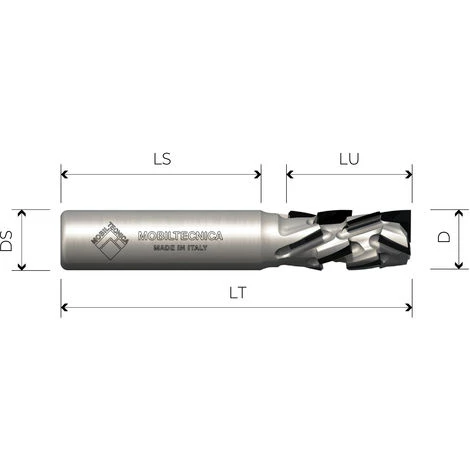 MTEC043.2 - FRAISE NESTING HÉLICOÏDALE EN DIA Z3+3 CORPS EN DENSIMET ESSENT NÉG - MOBILTECNICA _ .2_D12 | LU 19 | DS12 | LT65 | Z | AX25° | GAU | H3,5