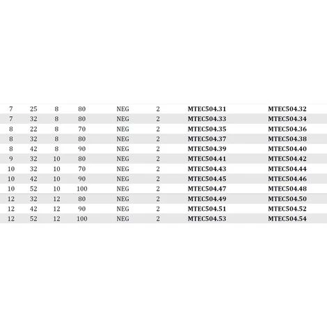 MTEC504.3 - FRAISES HÉLICOÏDALES EN HW NÉGATIVES Z2 - MOBILTECNICA .3_D3 | LU 6,5 | DS6 | LT50 | Z2 | NEG | DR – Image 4