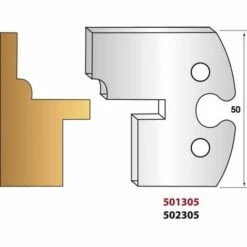 LEMAN Paire De Fers De Toupie Hauteur 50 Mm N° 305 - Bardage Languette
