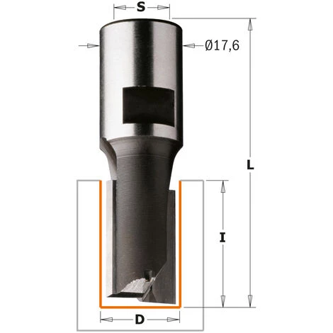 CMT ORANGE TOOLS 170.060.11 HM-FRAISE A RAINER D=6X18X60Z=2 S=M12X1 DR. – Image 2
