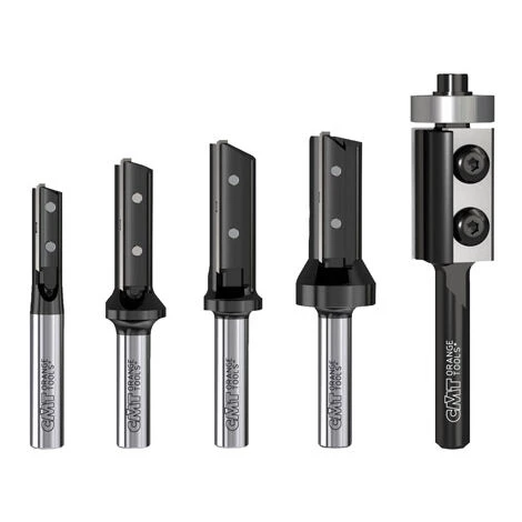 CMT ORANGE TOOLS 600.005.01 COFFRET DE 5 FRAISES AVEC COUTEAUX HW S=8 D=8-10-12-14-19 DR – Image 2