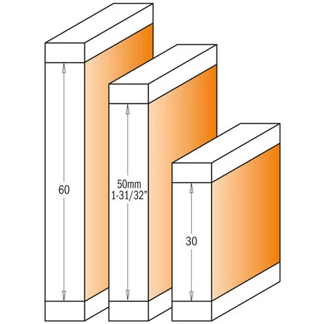 CMT ORANGE TOOLS 657.692.11B FRAISE HW AVEC COUTEAU ET ROULEMENT À AFFLEURER Z2 S=12,7 D=19X30X90 DR – Image 3