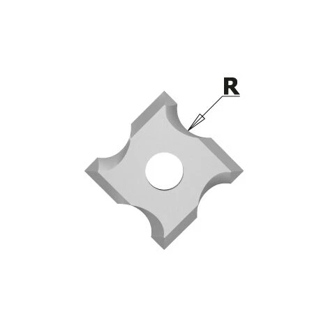 CMT ORANGE TOOLS 661.030.41 FRAISE A' ARRONDIR AVEC PLAQUETTES HW Z2 S=8 D=12,7 L=57,5 R=3 DR – Image 3
