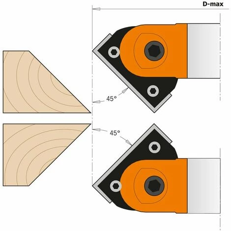 CMT ORANGE TOOLS 694.018.30 PORTE-OUTIL RÉGLABLE À CHANFREINER HW Z2 D=120X40X30 – Image 5