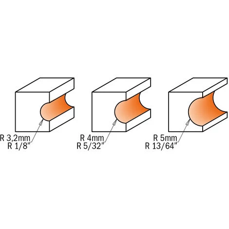 CMT ORANGE TOOLS 762.032.11 FRAISE DEMI-CERCLE HW Z2 S=6 D=19 R=3,2 – Image 3