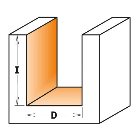 CMT ORANGE TOOLS 811.032.11 FRAISE À COUPE DROITE HWM S=6,35 D=3,2X9,5X45 – Image 3