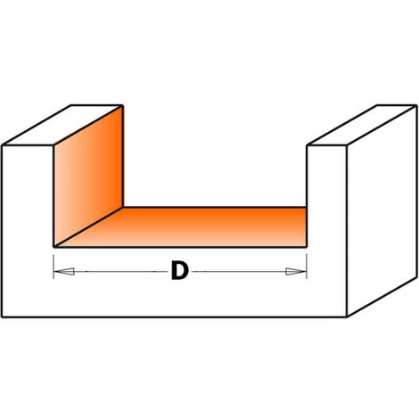 CMT ORANGE TOOLS 852.001.11 FRAISE À AFFLEURER HW Z2 S=6,35 D=19,05X9,52X57 – Image 3