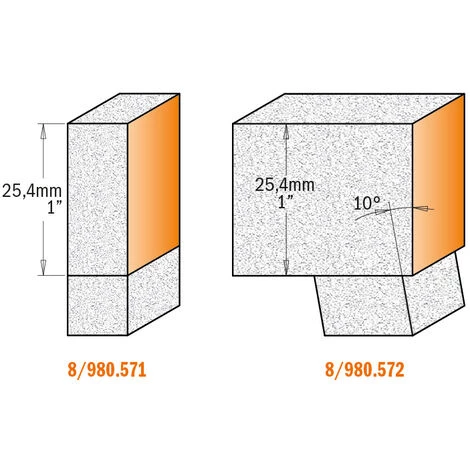 CMT ORANGE TOOLS 880.571.11 FRAISE A' AFFLEURER AVEC ROULEMENT HW S=12,7 D=19,05X25,4X78 DR – Image 4