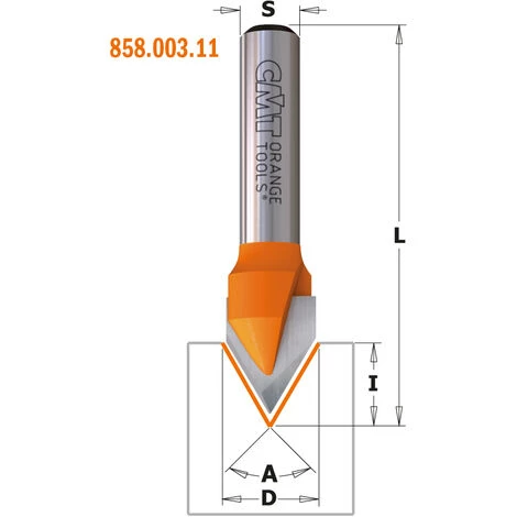 CMT ORANGE TOOLS 958.003.11 FRAISE À POINTE LASER HW S=8 D=12,7 Z=2 – Image 5