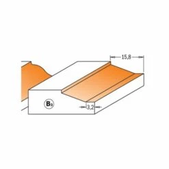 CMT ORANGE TOOLS 990.012.11 FRAISE POUR PORTES AVEC ROULEMENT HW S=8 D=47,65X9,5