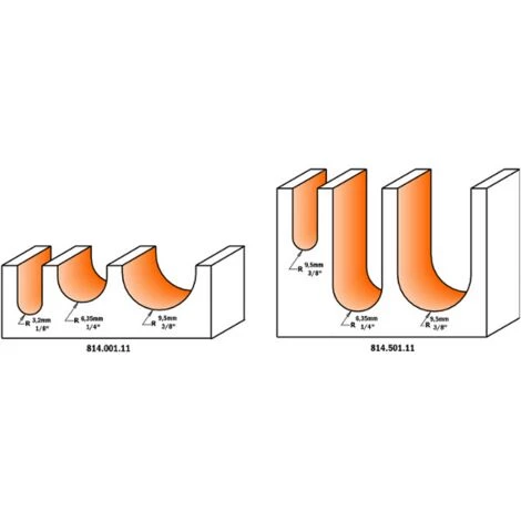 CMT : Coffret 3 Fraises A Gorges - Queue 6,35 Mm – Image 2