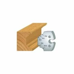 LUXOUTILS 220 : Jeu De 2 Fers 50 Mm 1/4 De Rond Multiple Pour Porte Outils 50 Mm