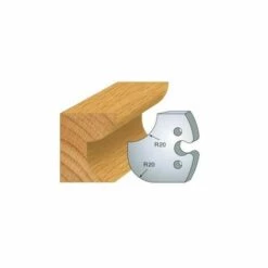 LUXOUTILS 238 : Jeu De 2 Fers 50 Mm Congé Quart De Rond 20 Mm Pour Porte Outils 50 Mm