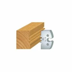 LUXOUTILS 246 : Jeu De 2 Fers 50 Mm Bouvetage Trapeze Double Pour Porte Outils 50 Mm