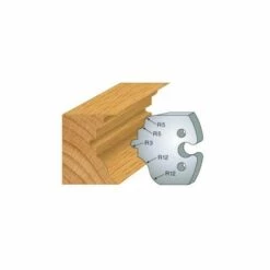 LUXOUTILS 256 : Jeu De 2 Fers 50 Mm Doucine à Gorge Pour Porte Outils 50 Mm