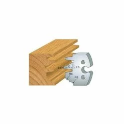 LUXOUTILS 257 : Jeu De 2 Fers 50 Mm Profil Contre Profil Trapeze Pour Porte Outils 50 Mm