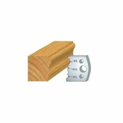 LUXOUTILS 106 : Jeu De 2 Fers 40 Mm Moulure Plinthe Pour Porte Outils 40 Et 50 Mm